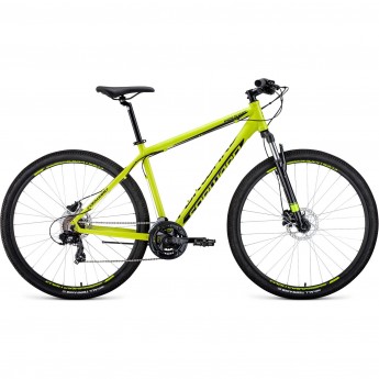 Велосипед FORWARD APACHE 29 3.0 disc (2020) желтый/черный с рамой 17" Велосипед FORWARD APACHE 29 3.0 disc (2020) желтый/черный с рамой 17"