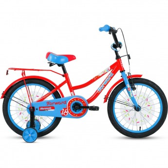 Велосипед FORWARD FUNKY 18, 2020-2021, красный/голубой Велосипед FORWARD FUNKY 18, 2020-2021, красный/голубой
