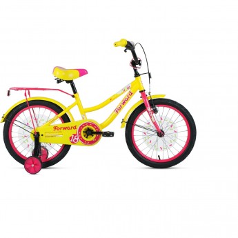 Велосипед FORWARD FUNKY 18 (2020) желтый/фиолетовый Велосипед FORWARD FUNKY 18 (2020) желтый/фиолетовый
