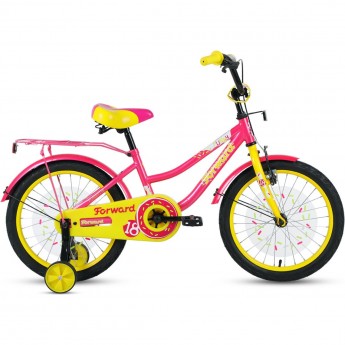 Велосипед FORWARD FUNKY 18 (2021) фиолетовый/желтый Велосипед FORWARD FUNKY 18 (2021) фиолетовый/желтый