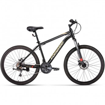 Велосипед FORWARD HARDI 26 2.0 D (2022) черный/желтый с рамой 17" Велосипед FORWARD HARDI 26 2.0 D (2022) черный/желтый с рамой 17"